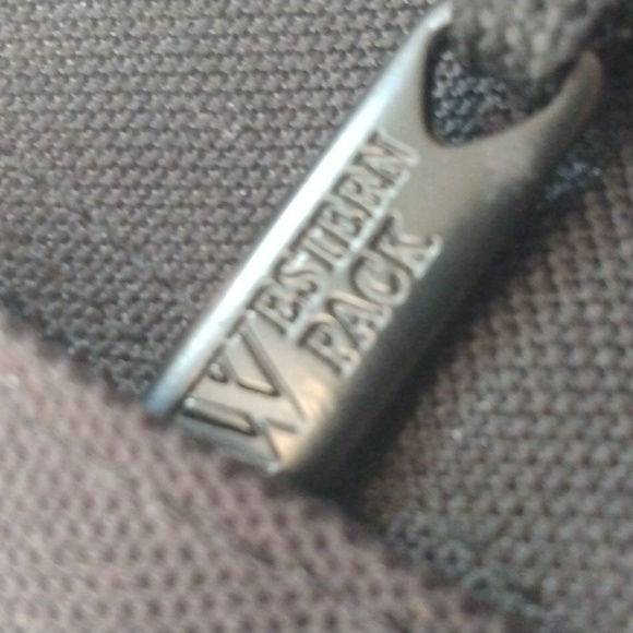 Western Pack Black/Brown Ballistic Nylon Messenger Bag/Satchel - Picture 7 of 16